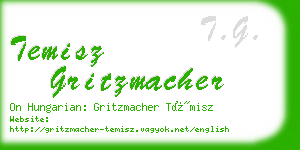 temisz gritzmacher business card